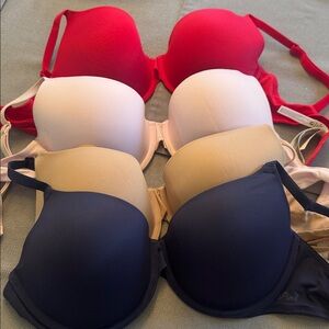 Victoria's Secret Pink Tshirt Bras set of 4/bundle 36D